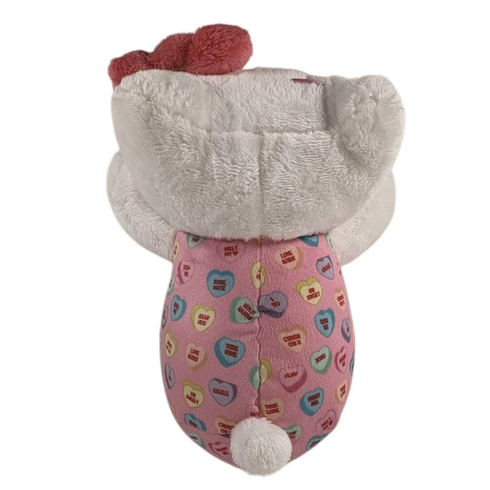 Sanrio Hello Kitty Plush Kids 8in White Pink Excellent Sweethearts Heart Bow